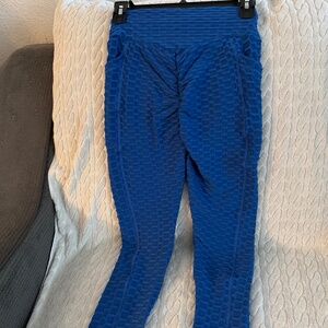 White Birch Royal Blue leggings